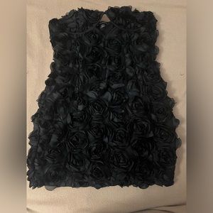 Black Rose Bandeau Dress